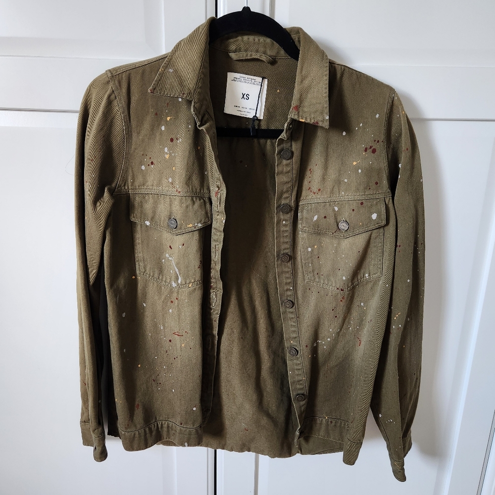 ZARA Jeans vest green forest Size XS
